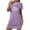 Purple, variant on Xfvqtps Valentine's Day Nightgown for Women Plus Size Happy Valentine's Day Print Short Sleeve Crew Neck Solid Color Lightweight Soft Comfortable Pajamas Orange