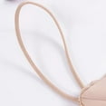 thumbnail image 7 of BYHONG Women's Silk Satin Triangle Bralette Soft Cup Wireless Bra Smooth and Comfortable Wire Bra Top (with Chest Pad) Bra for Women Beige L, 7 of 7