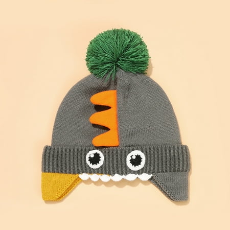 

Gubotare Baby Hats With Bows KIds Baby Toddler Girls Boys Soft Warm Knit Cartoon Sharks Hat Kids Winter Hat With Hood Cap A Medium