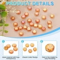 thumbnail image 3 of Uxcell 60 Pack Glass Letter Beads, 10mm Flat Round Alphabet Letter Beads Z Initial Letter Spacer Beads for DIY Bracelet Necklace Earring Jewelry Craft Making, Red Orange, 3 of 6