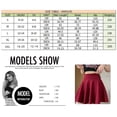 thumbnail image 3 of Women's Basic Versatile Stretchy Flared Casual Mini Skater Skirt,raspberry,L, 3 of 5