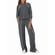 thumbnail image 1 of Conjuntos de Salón para Mujer, Conjuntos de 2 Piezas para Otoño, Pantalones Anchos, Conjuntos A Juego, Ropa de Mujer Gris Oscuro M, 1 of 8