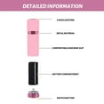 thumbnail image 6 of Outdoor Mini Pink Rubber Coated 9-LED Flashlight Torch, 6 of 10