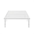 Mainstays 14'' HeavyDuty Steel Slat Twin Platform Bed Frame, White