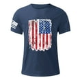 thumbnail image 4 of Gvdentm USA Tshirt Shirts for Men Independence Day 3D Digital Printing Basic Tee Tops Men Formal Shirts A05-Dark Blue,M, 4 of 5