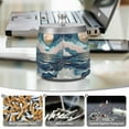 thumbnail image 6 of Yayeee Ashtray with Lid for Cigarette Smokeless Stainless Steel Home Ash Holder, Rolling Waves, 6 of 7