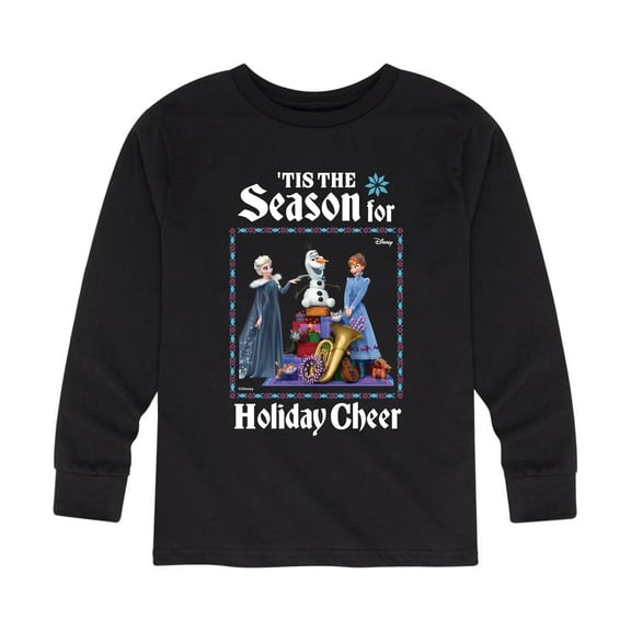 Frozen 2 - Tis The Season For Holiday Cheer - Toddler And Youth Long Sleeve Graphic T-Shirt