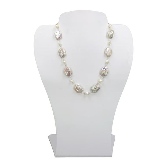 MGR! My Gems Rock Square-Shaped Cultured Freshwater Pearl Necklace