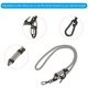 thumbnail image 3 of Teléfono Cordón Universal Bandolera Poliéster Ajustable Cuello Cordón Muñeca Cordón con Cordón Parche para Inteligente Teléfono Nuevo Claro Gris 1 Paquete, 3 of 4