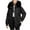 Black, variant on Womens Jacket Solid Color Long Sleeved Detachable Reverse Waist Thick And Loose Hooded Winter Mid Length Clothing Long Sleeve Parkas Plus Size Winter Coats for Women M