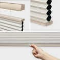 thumbnail image 5 of Keego Top Down Bottom Up Shades 45mm Single Cell Window Blinds Cordless Cellular Blinds Pull Down Honeycomb Shades Thermal Insulated Blinds (Gray Sheen-BLackout, 49"W x 48"H), 5 of 5