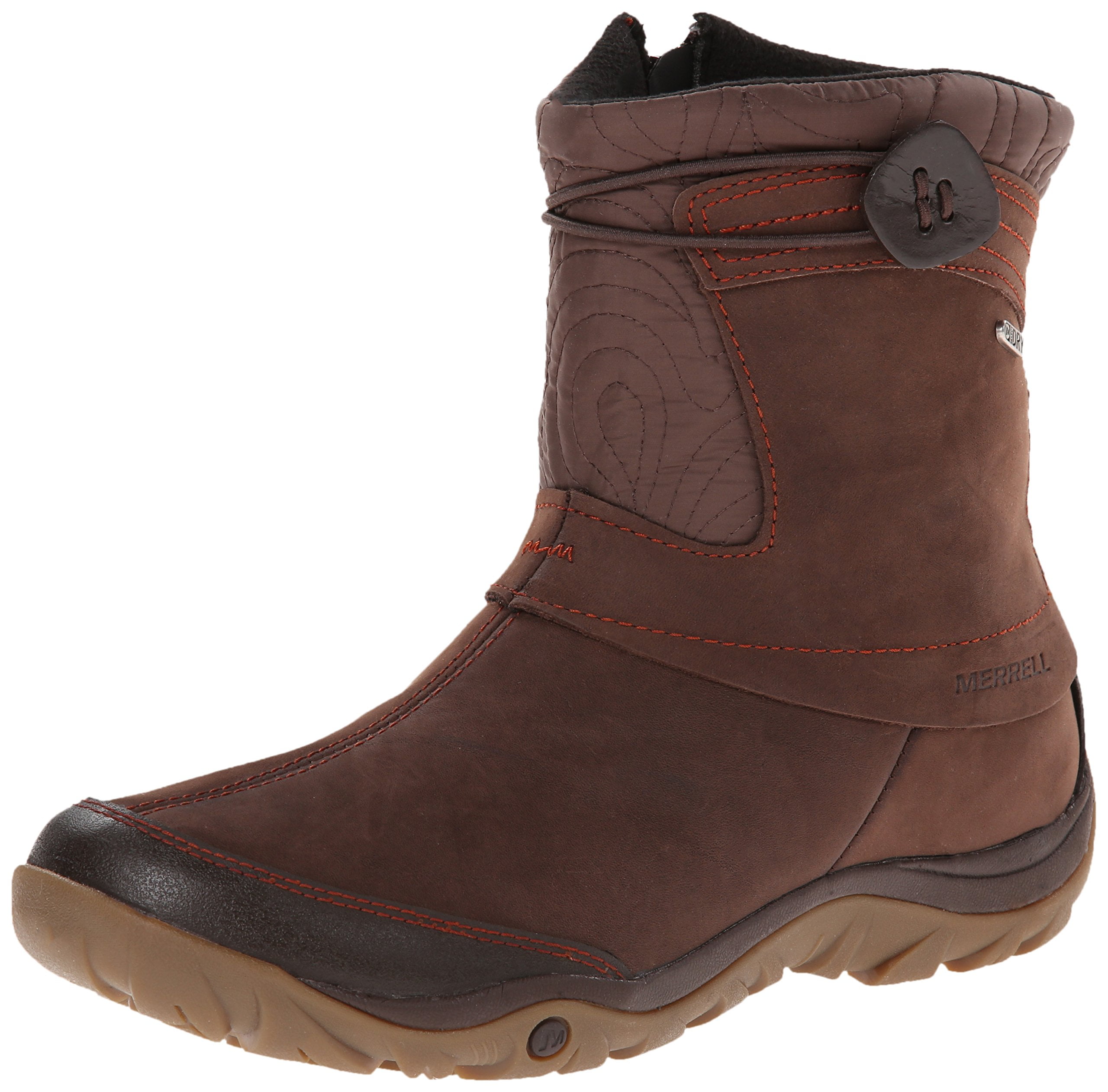 Merrell Dewbrook Zip Boots Brown - Walmart.com