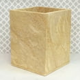 thumbnail image 3 of Polished Marble Wastebasket, Golden Wheat, Shower and Bathroom Accessory, 3 of 3