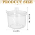 thumbnail image 3 of Shatterproof Acrylic Sugar Bowl with Lid and Spoon, Airtight Transparent Seasoning Jar, Refillable Condiment Container for Dining Table Restaurant Spice Storage, 3 of 7