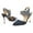 Blue, variant on Floenr Womens Sandals Flip Flops for Women,Women's Shoes Elastic Band Sandals Super High Heel Pointed Toe Casual Plaid Stilettos