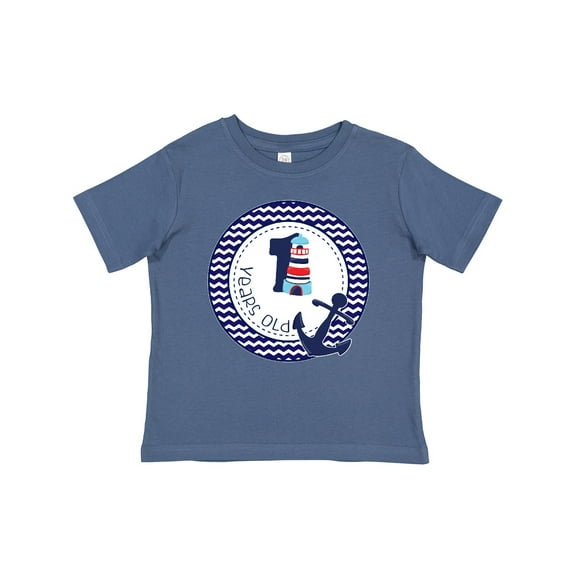 Inktastic 1 Years Old Nautical Anchor Boy Birthday Boys Baby T-Shirt