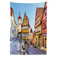 thumbnail image 3 of Ambesonne German Tablecloth Rectangular Table Cover, Colorful Street Houses, 52"x70", Multicolor, 3 of 4