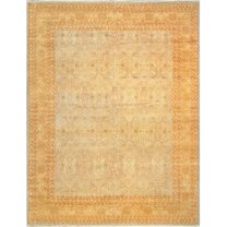 Pasargad Home Baku Hand-Knotted Lamb's Wool Area Rug-12' 0" X 15' 8" L Blue