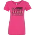 thumbnail image 3 of Inktastic Head and Neck Cancer Awareness Flag and Ribbon Women's T-Shirt, 3 of 5
