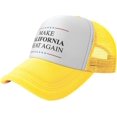 thumbnail image 1 of Make California Great Again for Unisex Baseball Cap, Breathable Mesh Adjustable Cap Black, 1 of 8