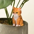 thumbnail image 3 of Dserhfy Cat Ornament Resin Statue Handmade Realistic Cat Figurine Home Office Desktop Living Room Decoration, 3 of 8