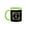 Green/White, variant on 3drose, Letter V- Image of Monogram with Crown and Blue Star- Not Metal Foil, 11oz Magic Transforming Mug
