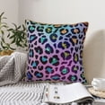 thumbnail image 6 of KLL Rainbow Animal Skin Decorative Throw Pillow Covers Velvet Soft for Couch Sofa Bedroom Living Room Outdoor - 16"x16", 6 of 8