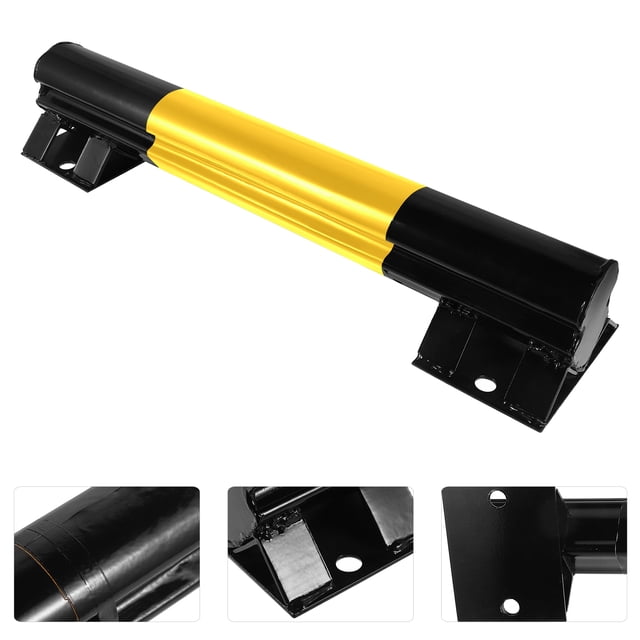 GAXIRE Car Stops for Garage Floor Parking Stopper Yellow Iron 1Pcs