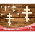 thumbnail image 3 of Unfinished Wood Orthodox Cross Shape | DIY Craft Cutout 18" / 1/2", 3 of 3