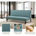 thumbnail image 3 of Convertible Sofa Bed with Adjustable Backrest 3 Positions, Convertible Sleeper Sofa, Folding Sofa Bed for Living Room and Small Spaces, 64', 3 of 5