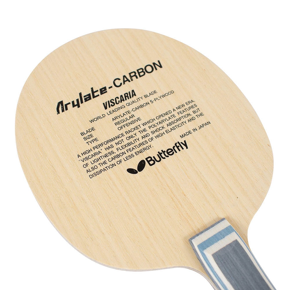 Ping Pong Racket,Paddle Made in Japan Butterfly Viscaria FL Blade Table Tennis 