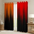 thumbnail image 2 of Orange Red Black Blackout Curtains Abstract Gradient Stripes Curtains & Drapes,Ombre Art Striped Lines Geometric Window Curtains,Stripe Modern Curtains 38"Wx54"L, 2 of 5
