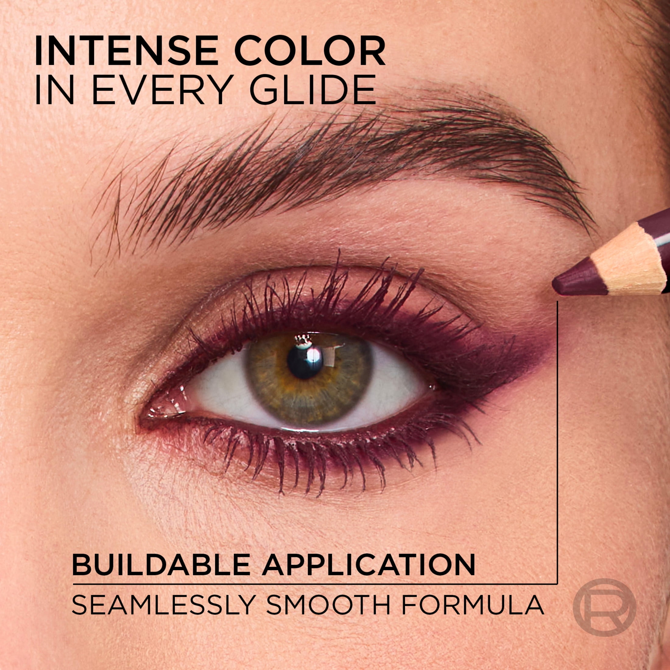 L'Oreal Paris Haute Couleur Kohl Pencil Eyeliner, Burgundy Cashmere, 0.03 oz