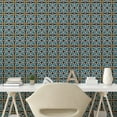 thumbnail image 3 of Ambesonne Retro Peel & Stick Wallpaper for Home, Abstract Floral Mosaic, 13"x36", Multicolor, 3 of 6