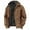Brown, variant on Mens Winter Jacket Thick Warm Fleece Lined Hooded Jackets Casual Outwear Fall Coats Big And Tall Jackets Heavyweight Winter Coats for Men