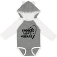 thumbnail image 3 of Inktastic I Hooked Papa's Heart with Fishing Rod Boys or Girls Long Sleeve Baby Bodysuit, 3 of 5