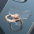 thumbnail image 3 of Transparent Cell Phone Ring Holder Stand 360°Degree Rotation Clear Finger Grip Kickstand Compatible iPhone Xiaomi for Phone Case, 3 of 5