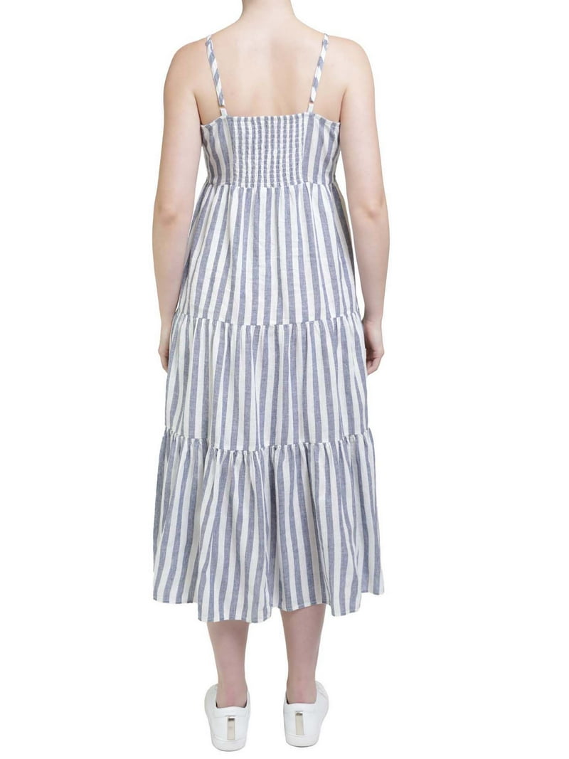 chinese dress ladies Women Linen Sun Dress Sleeveless Maxi Dress Casual Summer Flowy A Line  Swing Boho Vacation Beach Dresses Empire Waist Plus Size Loose Tunic House  Dresses with Pockets Sundresses 2025 Plus Size Outfits main image 0