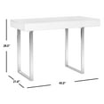 thumbnail image 4 of SAFAVIEH Berkley Desk White / Chrome, 4 of 7