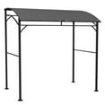 thumbnail image 1 of Outsunny 7' x 5' BBQ Grill Gazebo Tent with Steel Frame Hooks Charcoal Grey, 1 of 10