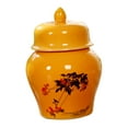thumbnail image 2 of GROWTH TANK Ceramic Tea Canister Storage Pots Can Storage Box Flowerpot Porcelain Ginger Jar Leaning Trees, 2 of 9
