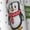 Black, variant on Horeoi Cute Christmas Hat Penguin A Print Women's Short-sleeved Nightdress Breathable Cotton-like Material Loose A-line Knee-length