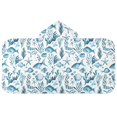 thumbnail image 2 of Toddler Hooded Beach Towel 24x50 Kids Bath Towels Soft Quick Dry for Swim Pool Boys Girls Watercolor Fish Seaweed Starfish, 2 of 7