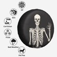 thumbnail image 2 of KAKALAD Rock and roll skull skeleton bone love music 4 Spare Tire Cover Weatherproof Universal Vehicle Accessories 14 Inch, 2 of 7