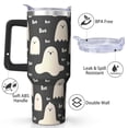 thumbnail image 2 of Halloween 40oz Insulated Stainless Steel Travel Tumbler with Handle and Straw – Keeps Beverages Hot for 8 Hours and Cold for 12, Perfect for Fall Sips, Ideal for Women and Girls During Spooky Season., 2 of 7