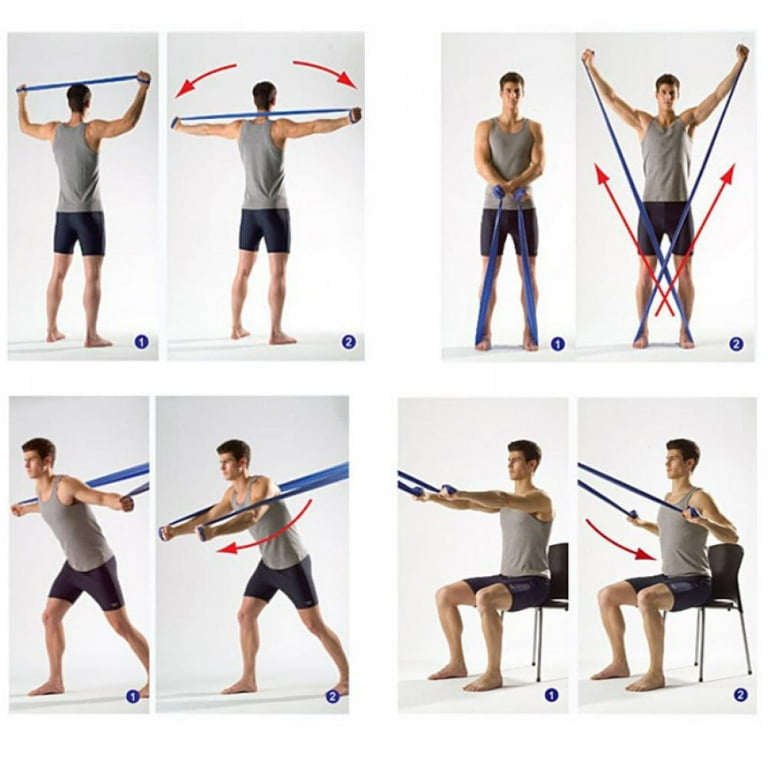 Professional Elastic Resistance Bands for Yoga Pilates Rehab Strength Training Walmart