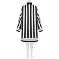 thumbnail image 3 of Black and White Striped Set Iguro Costume Anime Women Halloween Uniform Outfit, 3 of 7
