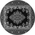 thumbnail image 1 of Ahgly Company Indoor Round Medallion Gray Traditional Area Rugs, 7' Round, 1 of 1