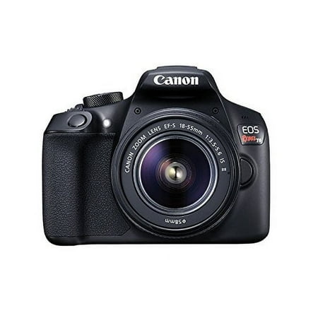 Canon EOS Rebel T6 Digital SLR Camera Kit with EF-S 18-55mm f/3.5-5.6 IS II Lens, Built-in WiFi and NFC - Black (US Model)