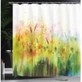 thumbnail image 4 of Ambesonne Floral Shower Curtain, Violet Garden Flower, 69"Wx70"L, Green, 4 of 5